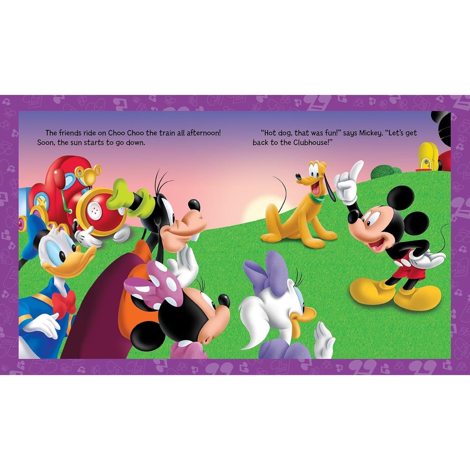 Disney Junior Mickey Mouse Clubhouse - Sing with Me 8-Book Library and Sing-Along Music Player - Minnie Mouse, Daisy Duck, Donald Duck, Pluto, and Goofy - PI Kids