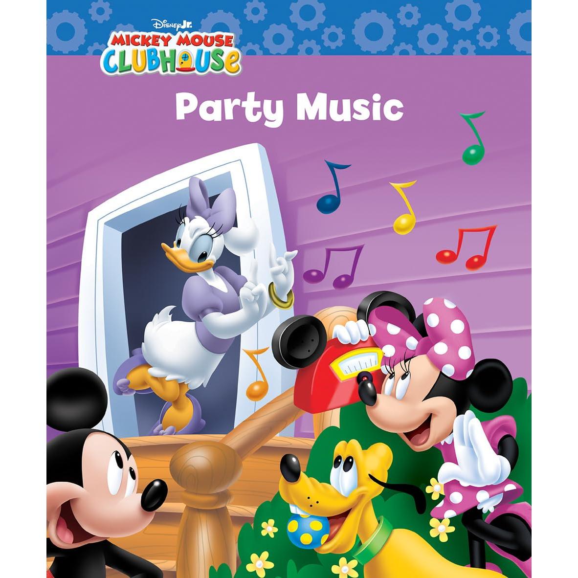 Disney Junior Mickey Mouse Clubhouse - Sing with Me 8-Book Library and Sing-Along Music Player - Minnie Mouse, Daisy Duck, Donald Duck, Pluto, and Goofy - PI Kids
