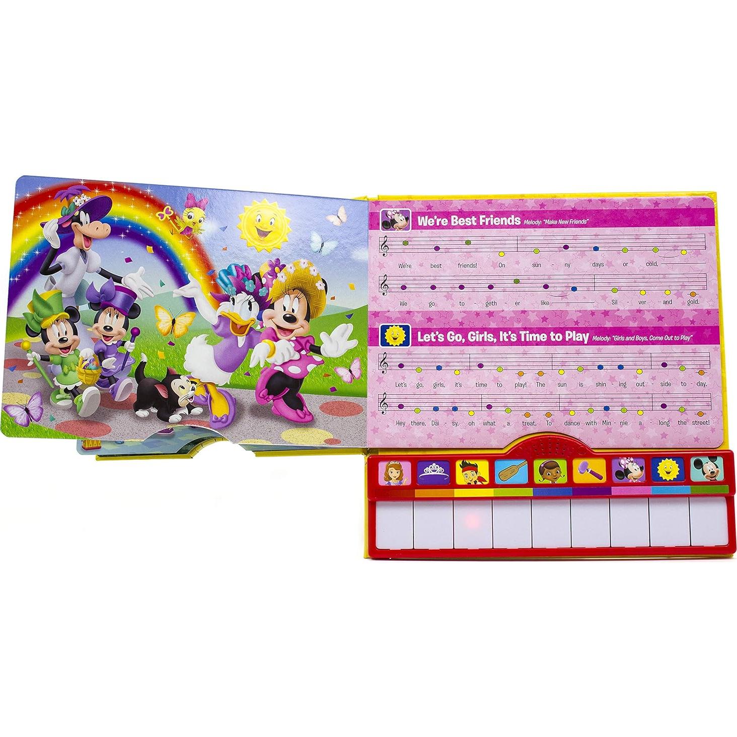 Disney Junior Mickey Mouse, Minnie and More! - Let's Play! Piano Songbook with Built-In Keyboard - PI Kids