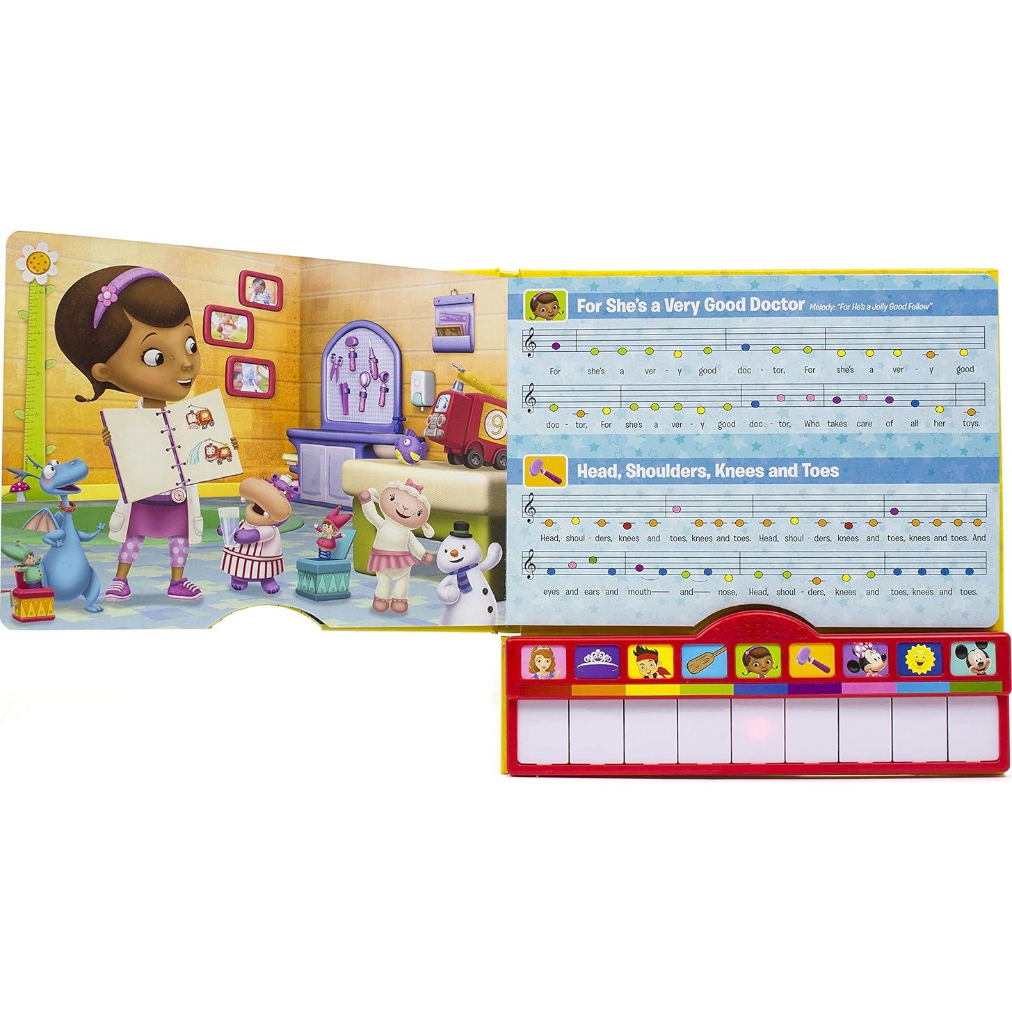 Disney Junior Mickey Mouse, Minnie and More! - Let's Play! Piano Songbook with Built-In Keyboard - PI Kids