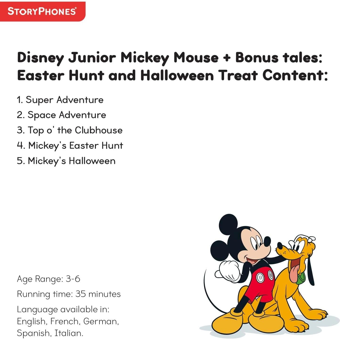 StoryShield Mickey Mouse Disney Junior - 4 cuentos para StoryPhones