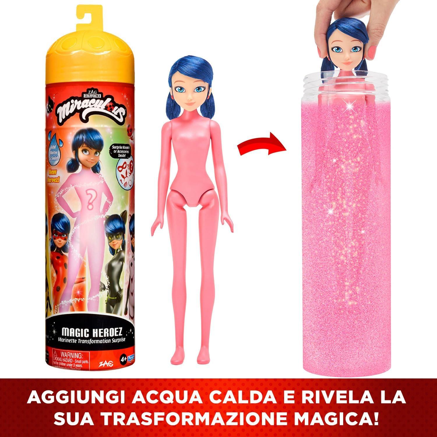 Muñeca de Cambio de Color Miraculous Ladybug Marinette 26 cm