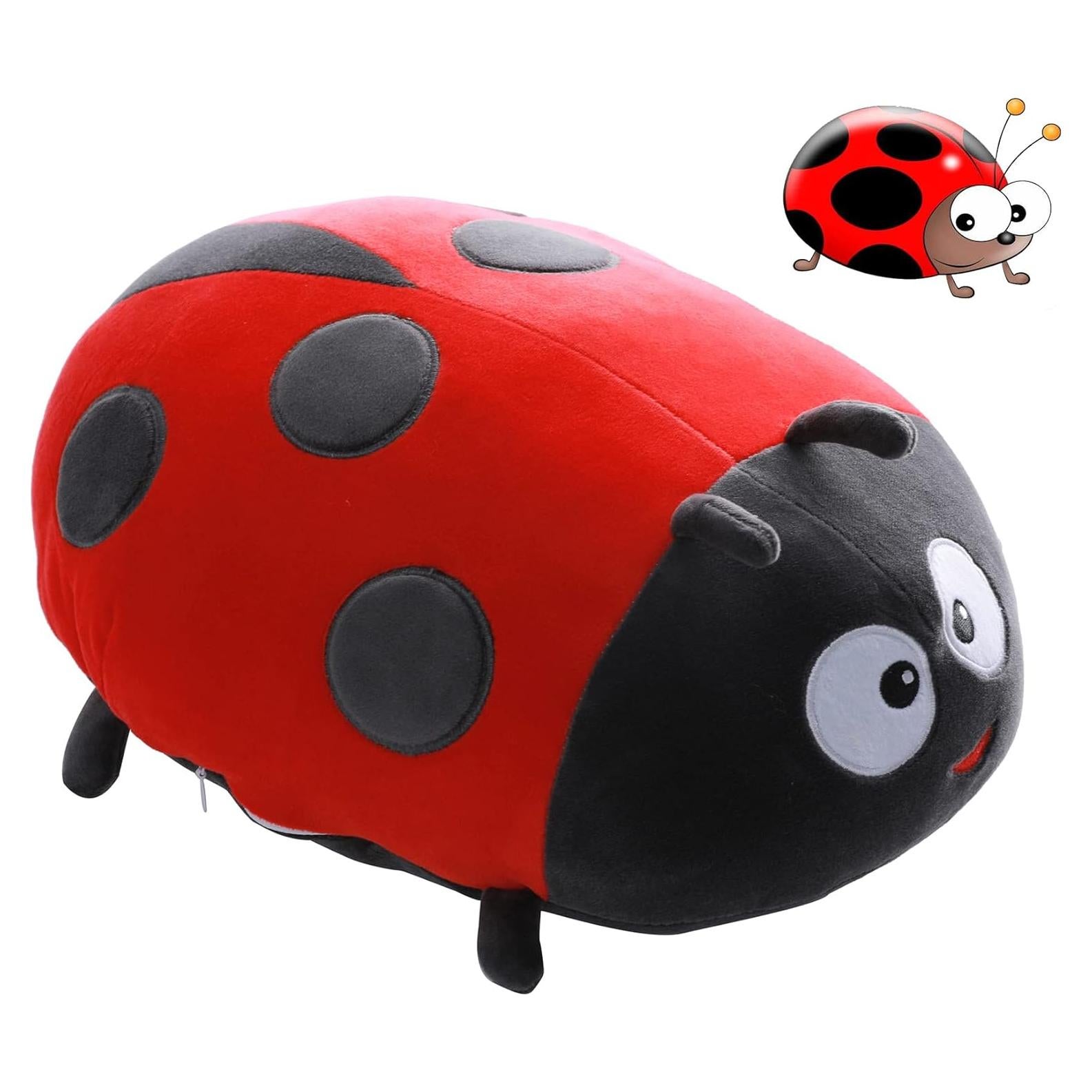 Peluche de Mariquita Rojo 39.88 cm - Almohada Anime GOOC INC