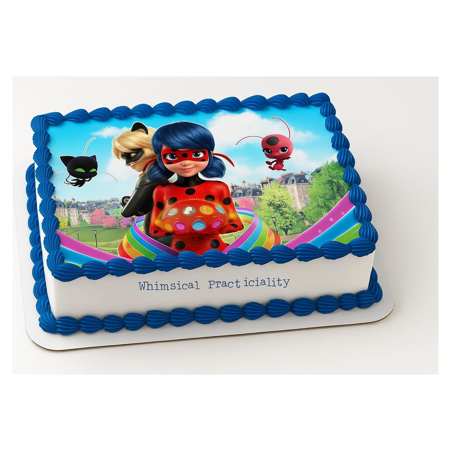 Topper de Pastel Miraculous Ladybug - Tikki y Plagg 28cm