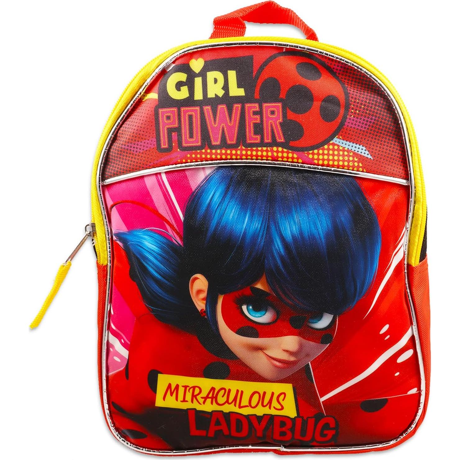 Mochila Escolar Miraculous Ladybug 27.94 cm + Stickers