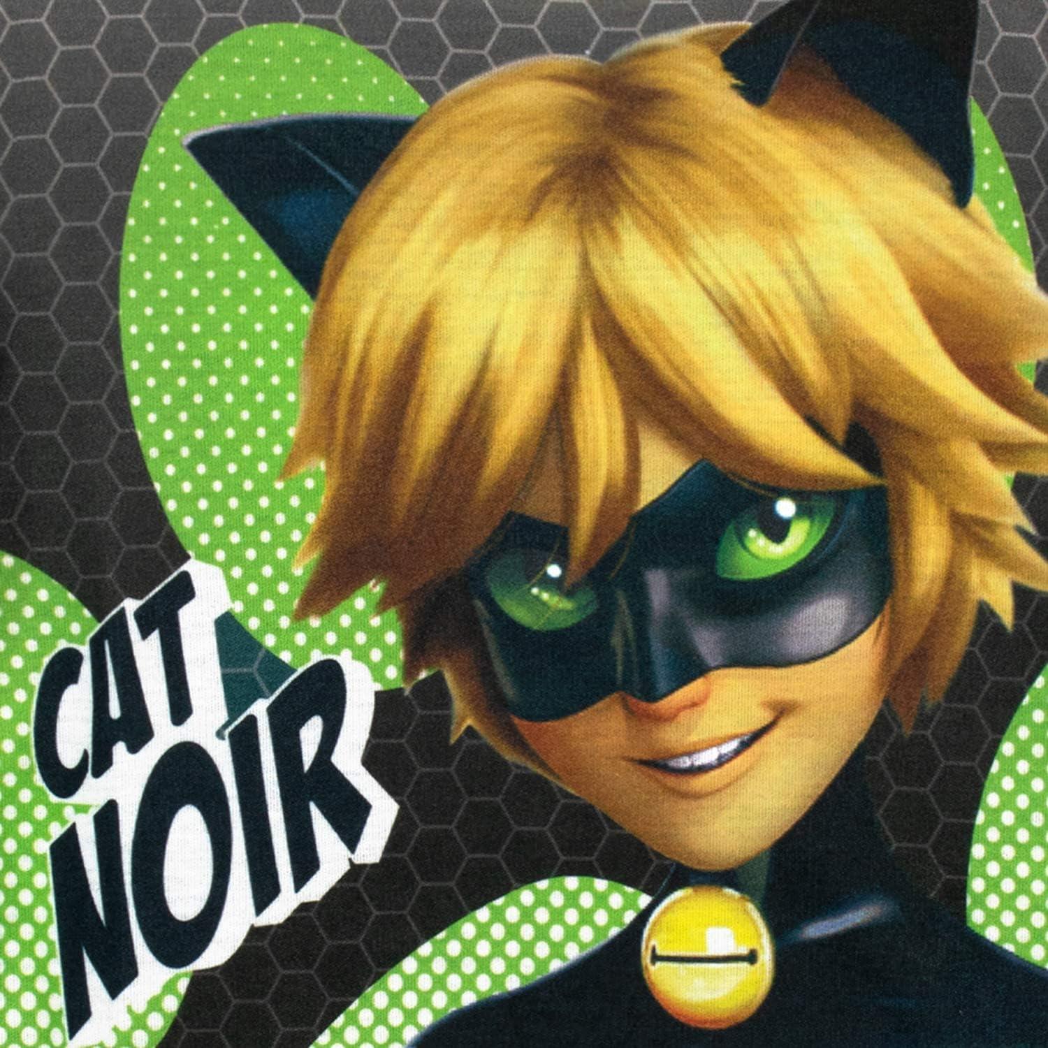 Pijamas para Niños Cat Noir Miraculous Ladybug Verde Lima
