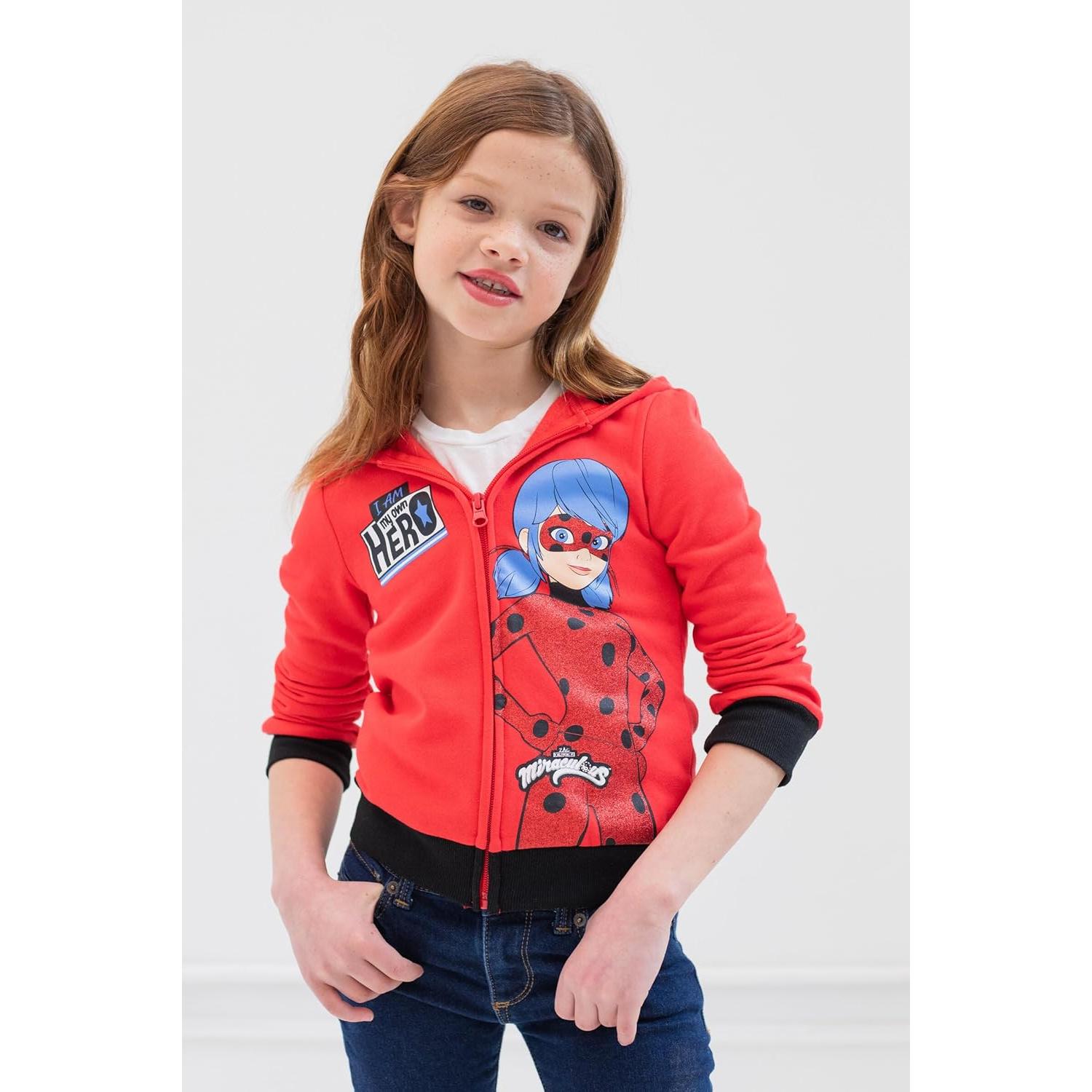 Sudadera con Capucha Miraculous Ladybug Niñas 5 Años Roja