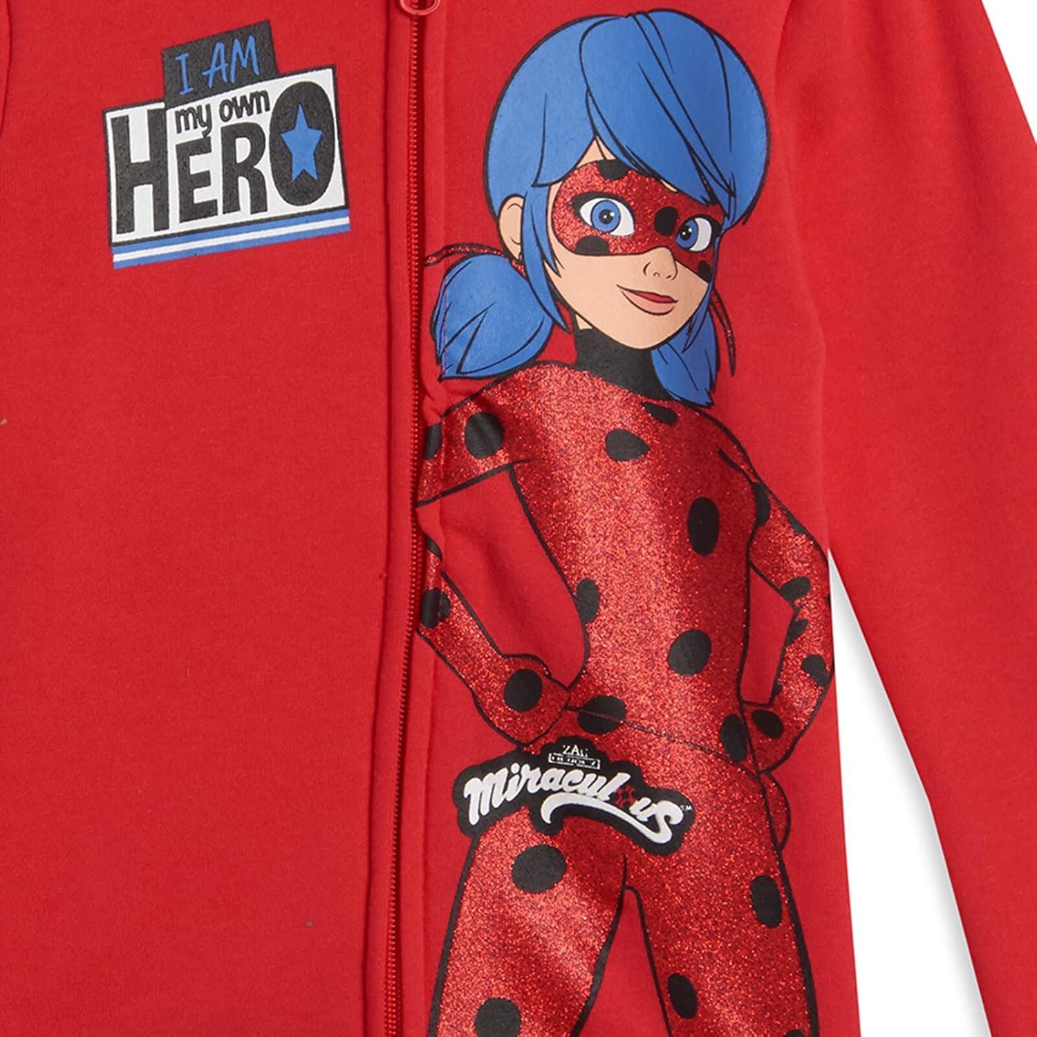 Sudadera con Capucha Miraculous Ladybug Niñas 5 Años Roja