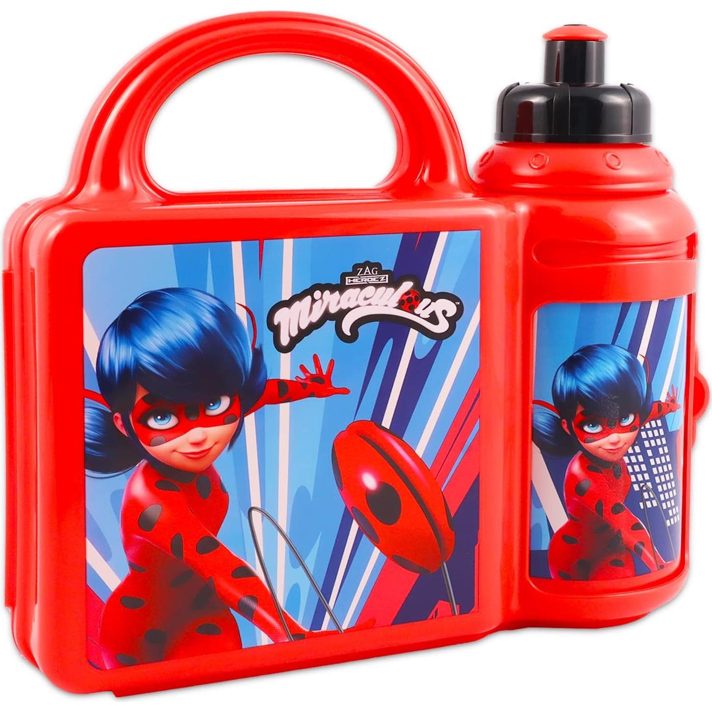 Set de Mochila Escolar 40.64 cm y Caja de Almuerzo Miraculous Ladybug