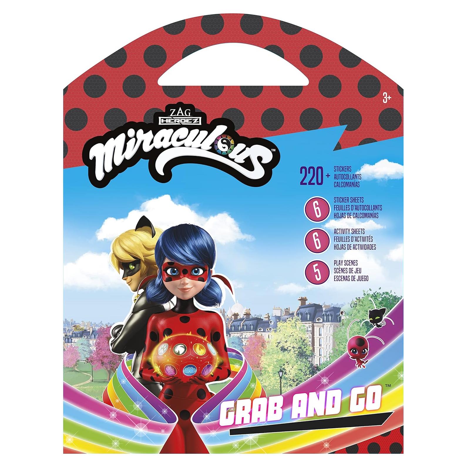 Set de Pegatinas Ladybug y Cat Noir - 75 Piezas - Trends International