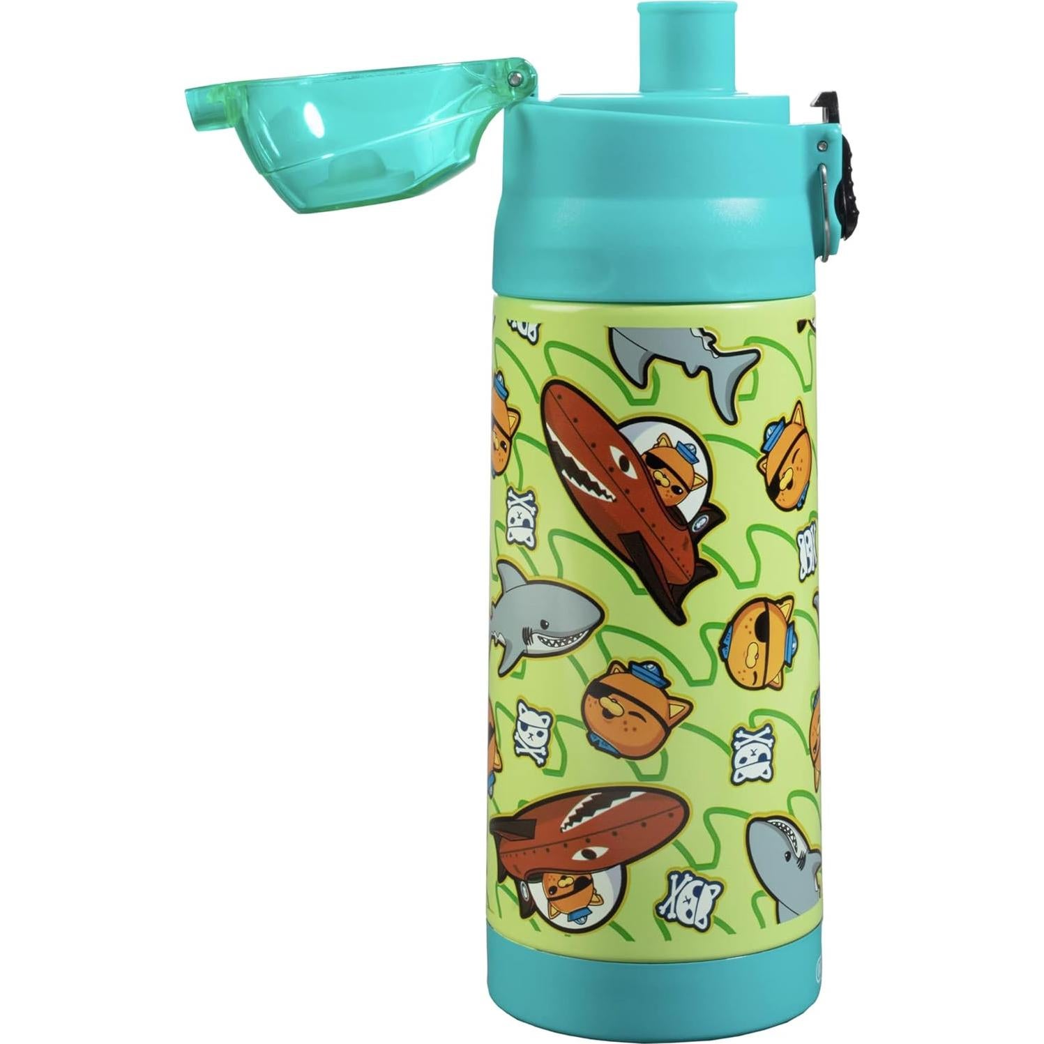 Botella de Agua Aislada SCS Direct 384 ml Niños Octonauts Teal