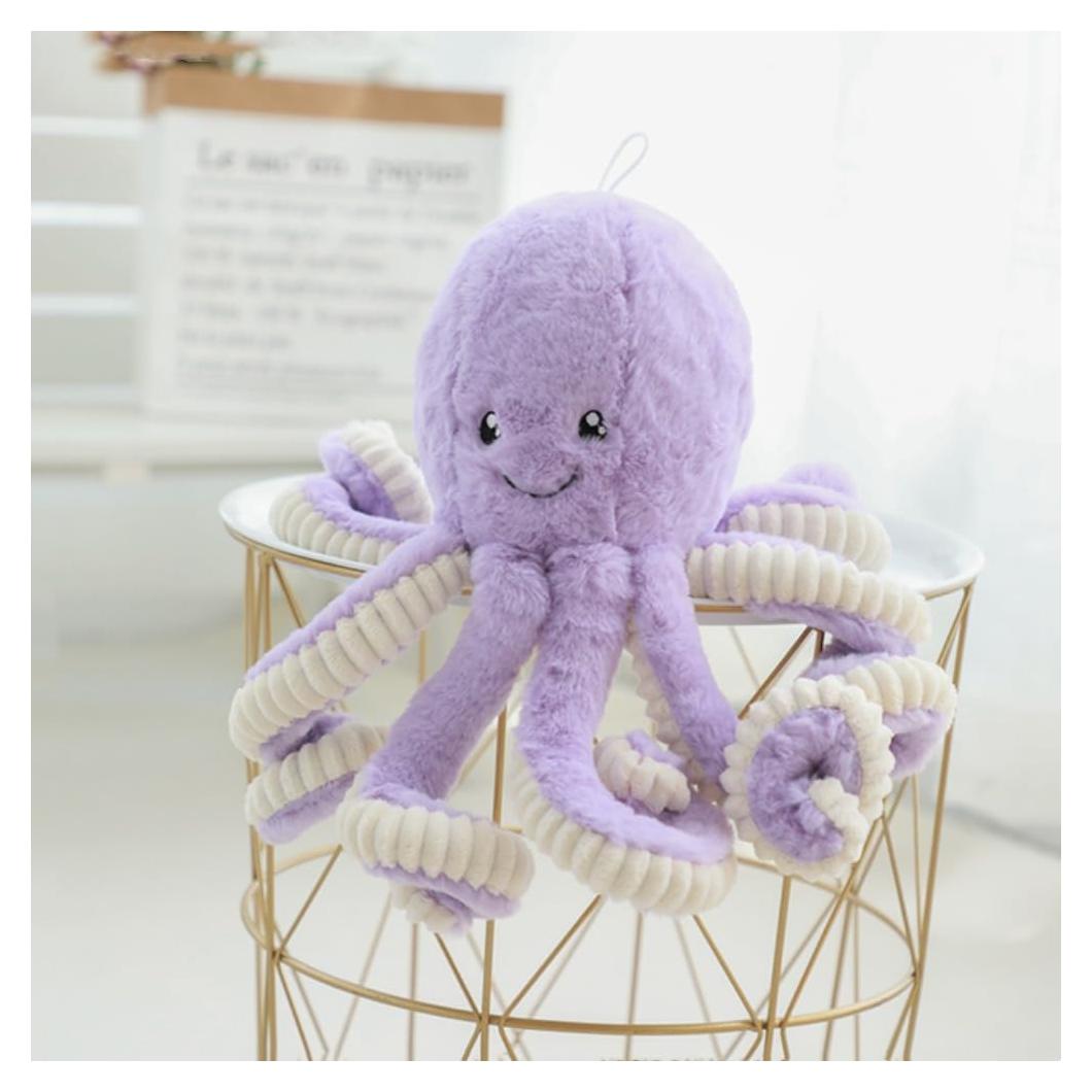 Juguete de Pulpo de Peluche OPHRBU 60 cm Púrpura Suave