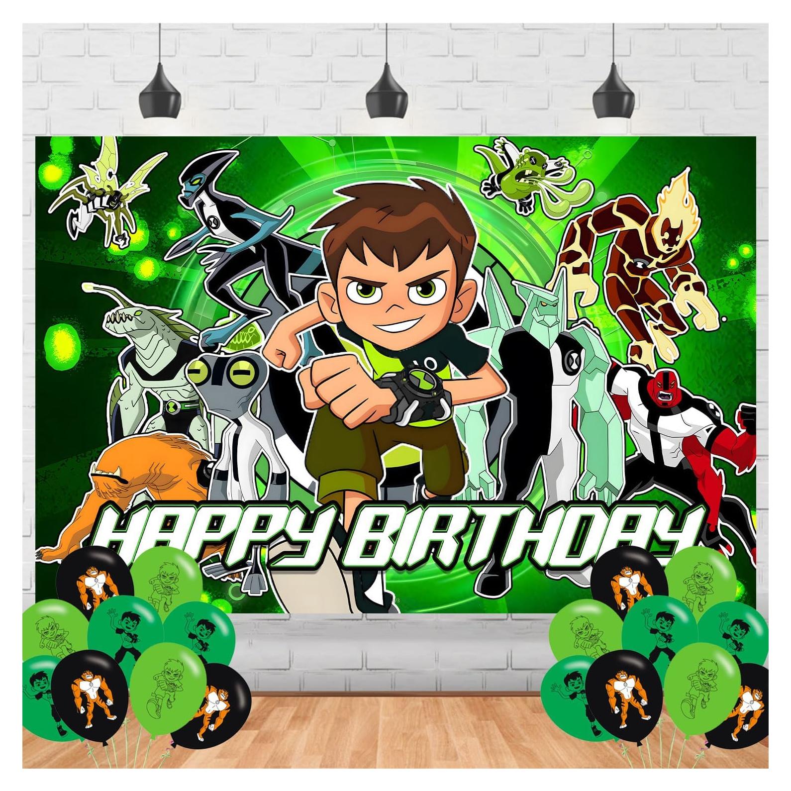 Fondo de Cumpleaños Ben-10 150x100cm Banner Decorativo