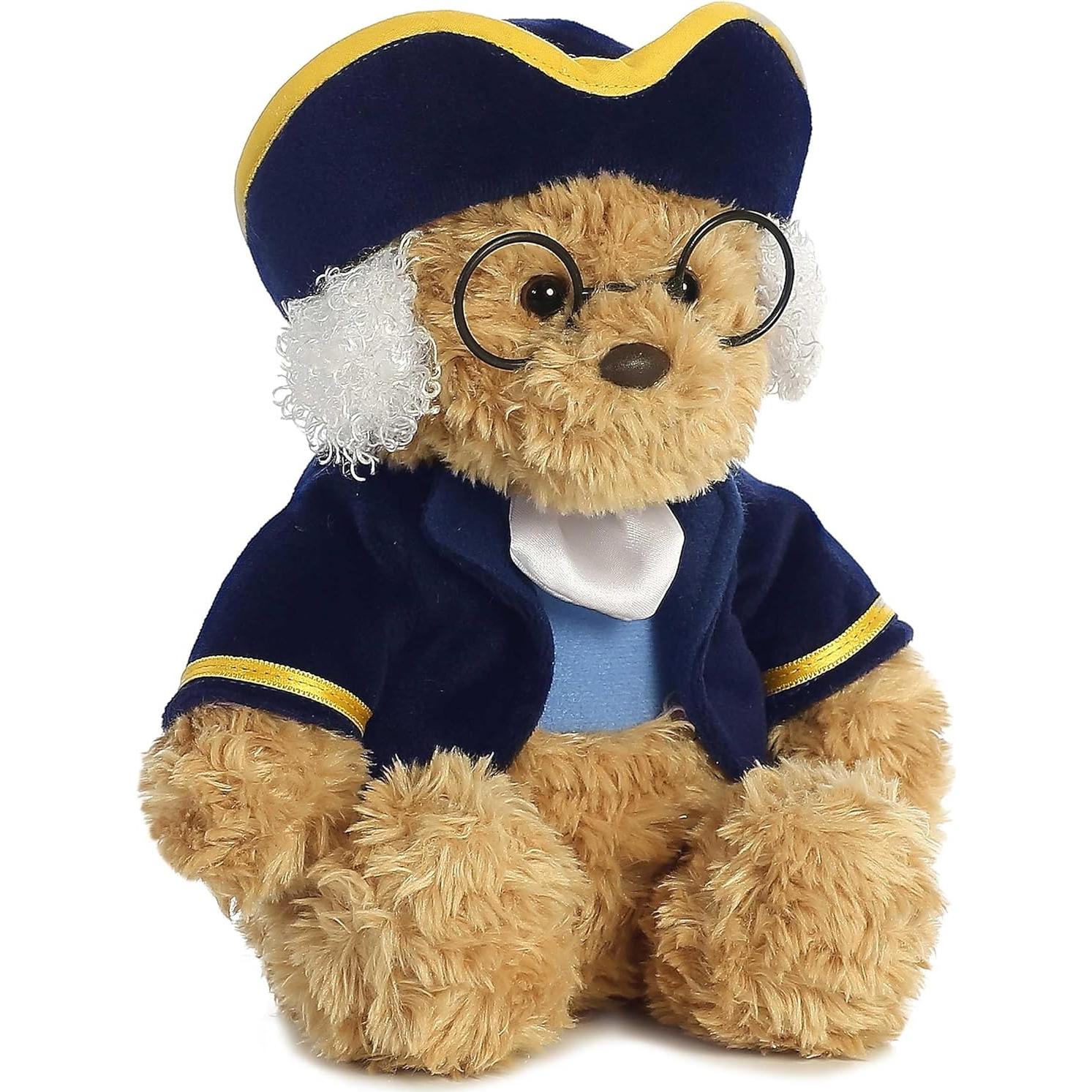 Osito de Peluche Aurora Ben Franklin 25.4 cm Marrón