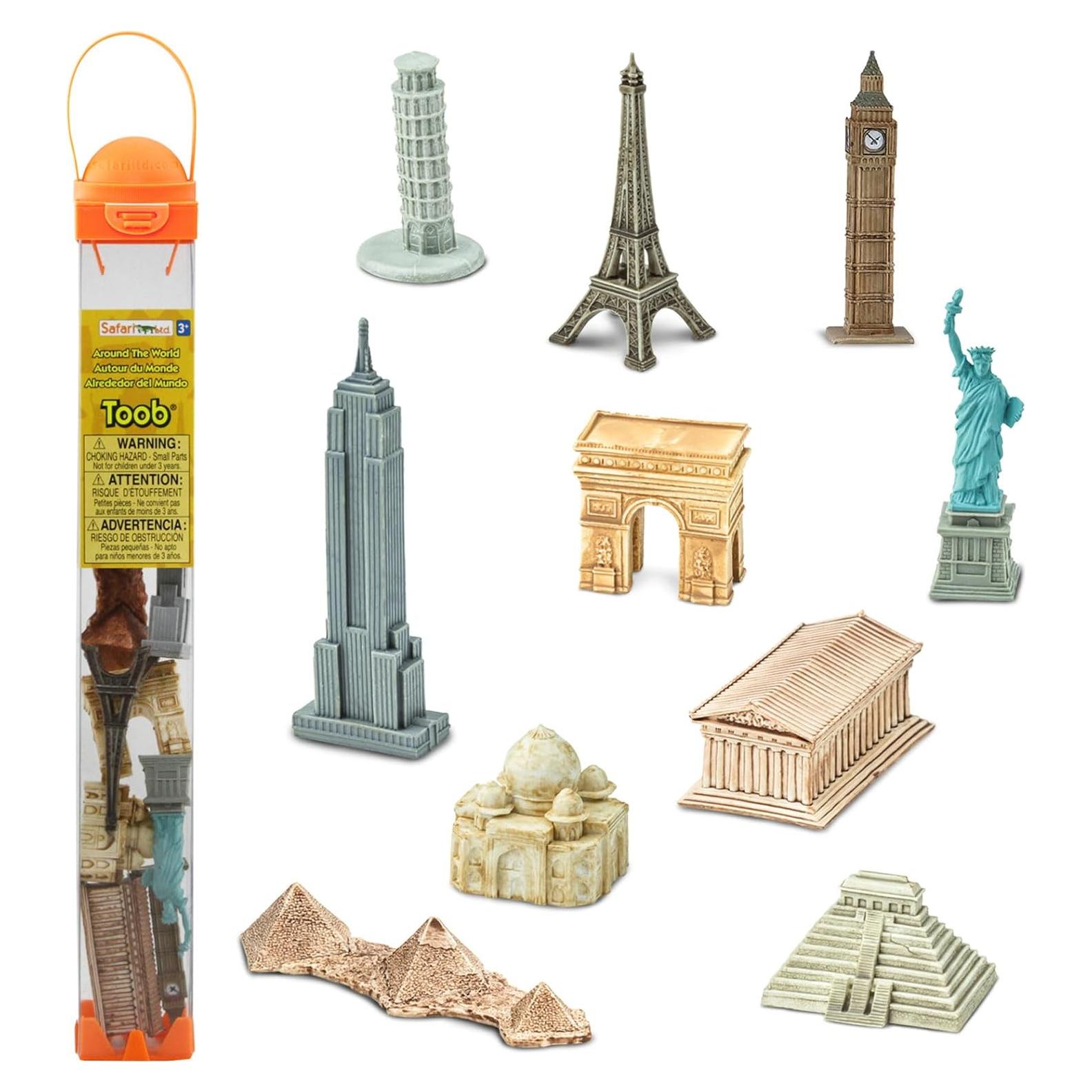 Safari Ltd. TOOB Monumentos del Mundo - 10 Figuras Educativas