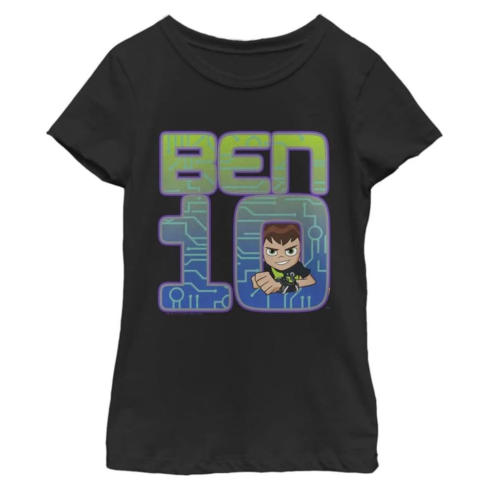 Camiseta Ben 10 para Niños Manga Corta - Negro - Pequeño