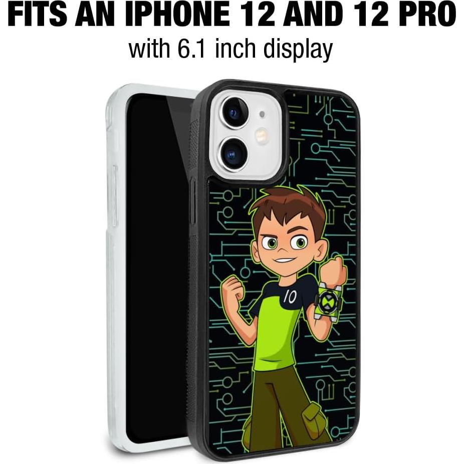 Funda Protectora Ben 10 para iPhone 12 Pro - Goma y Plástico