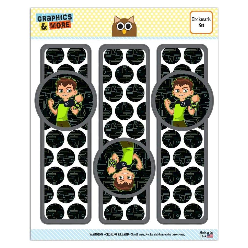 Set de 3 Marcadores Laminados Brillantes Ben 10 - Graphics & More