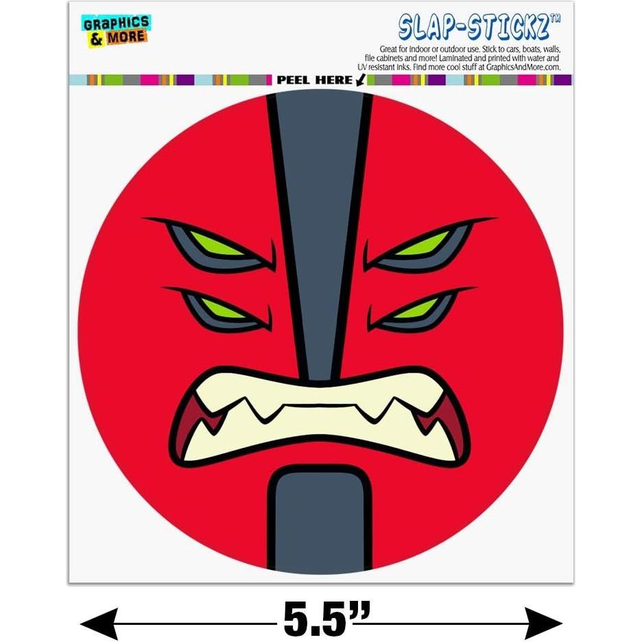 Calcomanía Vinilo Ben 10 Cuatro Brazos 14cm Reflectante