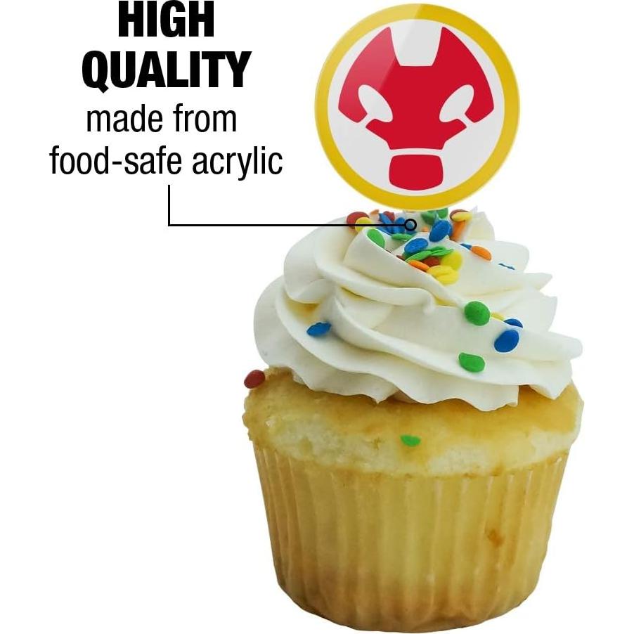 Set de 6 Palillos Decorativos para Cupcakes Ben 10 Heatblast