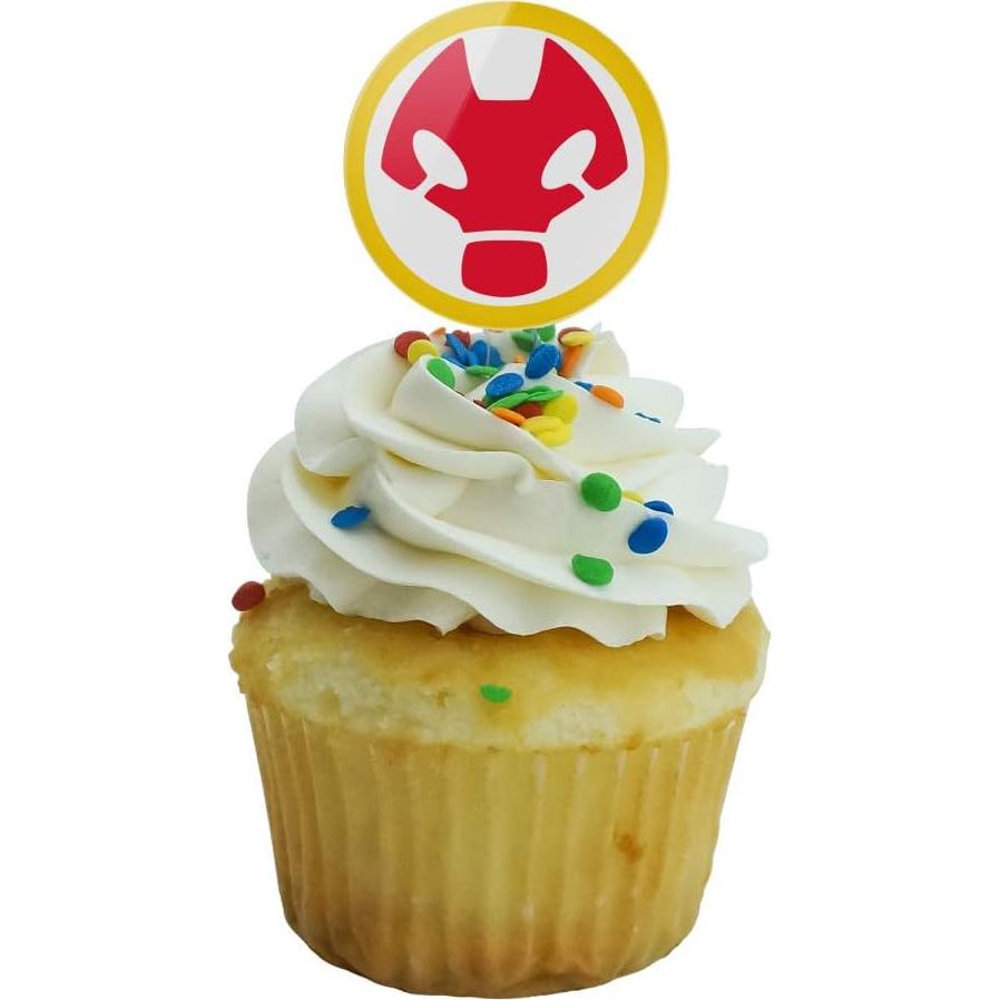 Set de 6 Palillos Decorativos para Cupcakes Ben 10 Heatblast