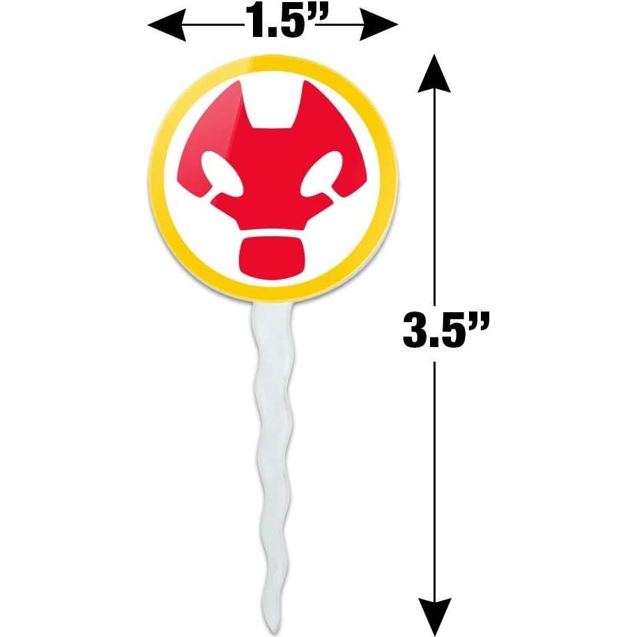 Set de 6 Palillos Decorativos para Cupcakes Ben 10 Heatblast