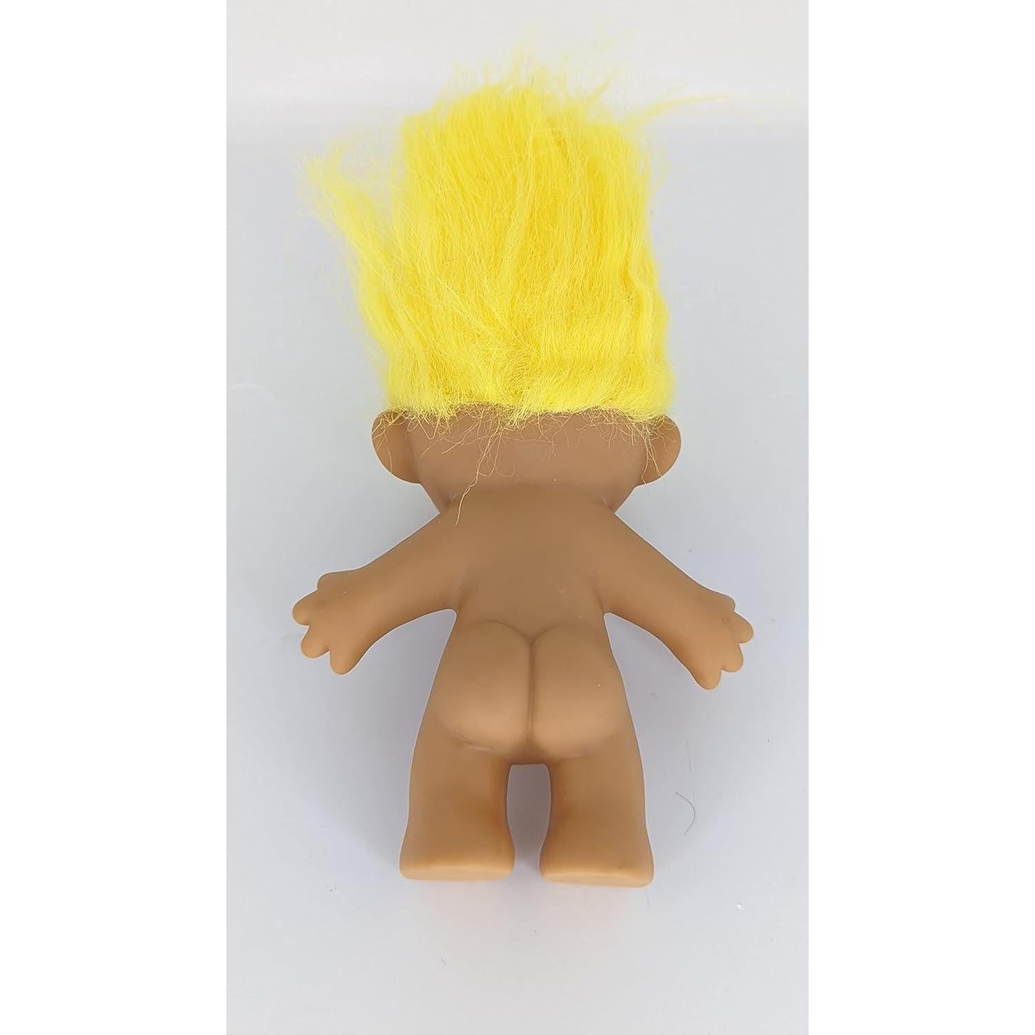 Muñeca Troll Vintage Russ Berries Cabello Amarillo 12.7 cm