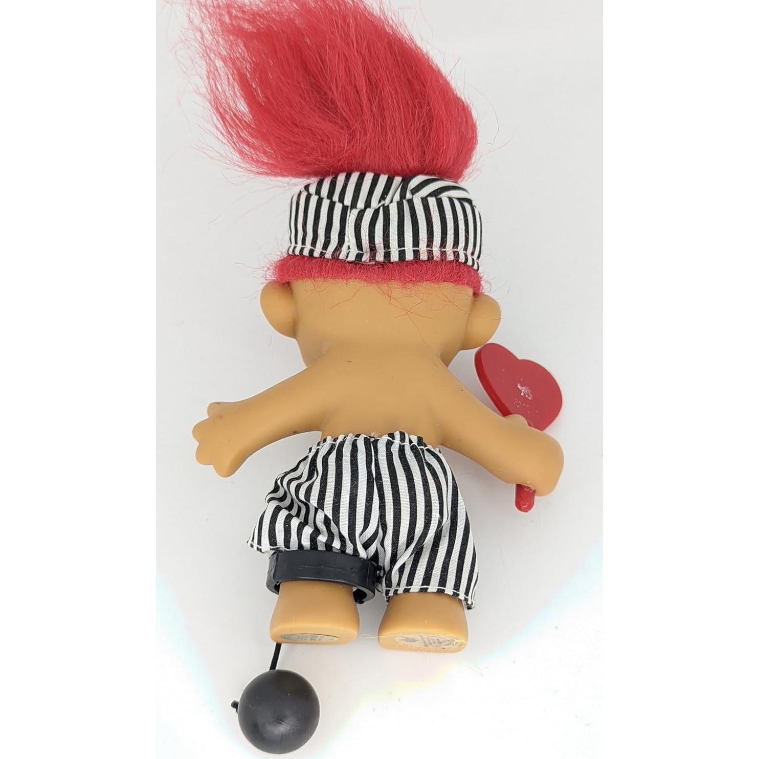 Muñeca Troll Russ Camo Vintage 12.7 cm Cabello Rojo