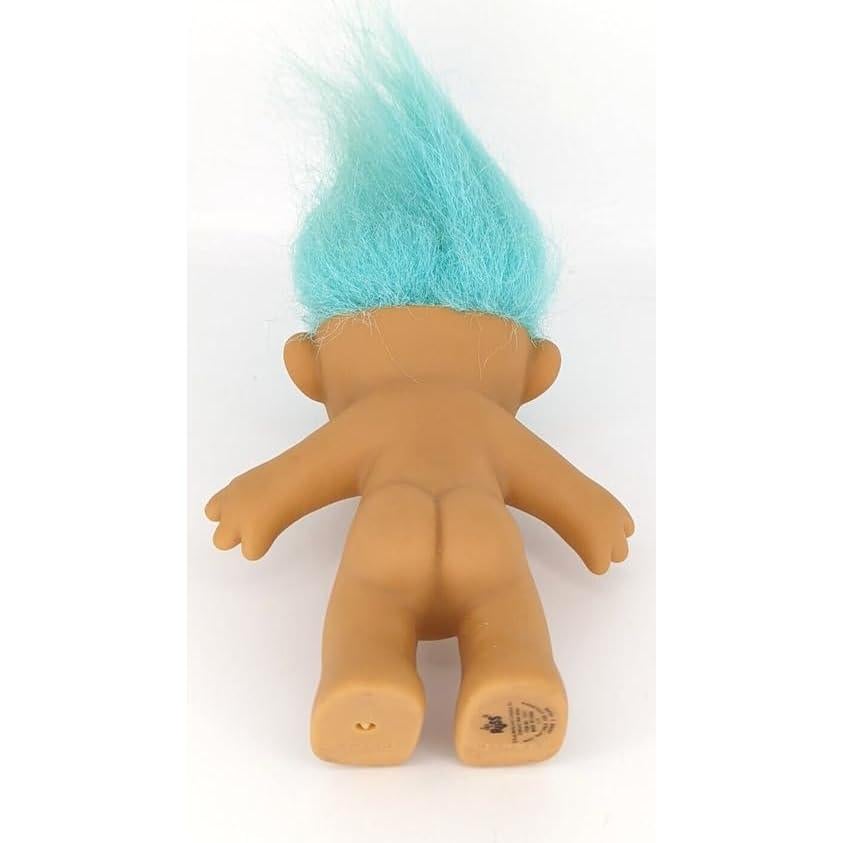 Muñeca Troll Vintage Russ Berries Cabello Azul Verde 12.7 cm