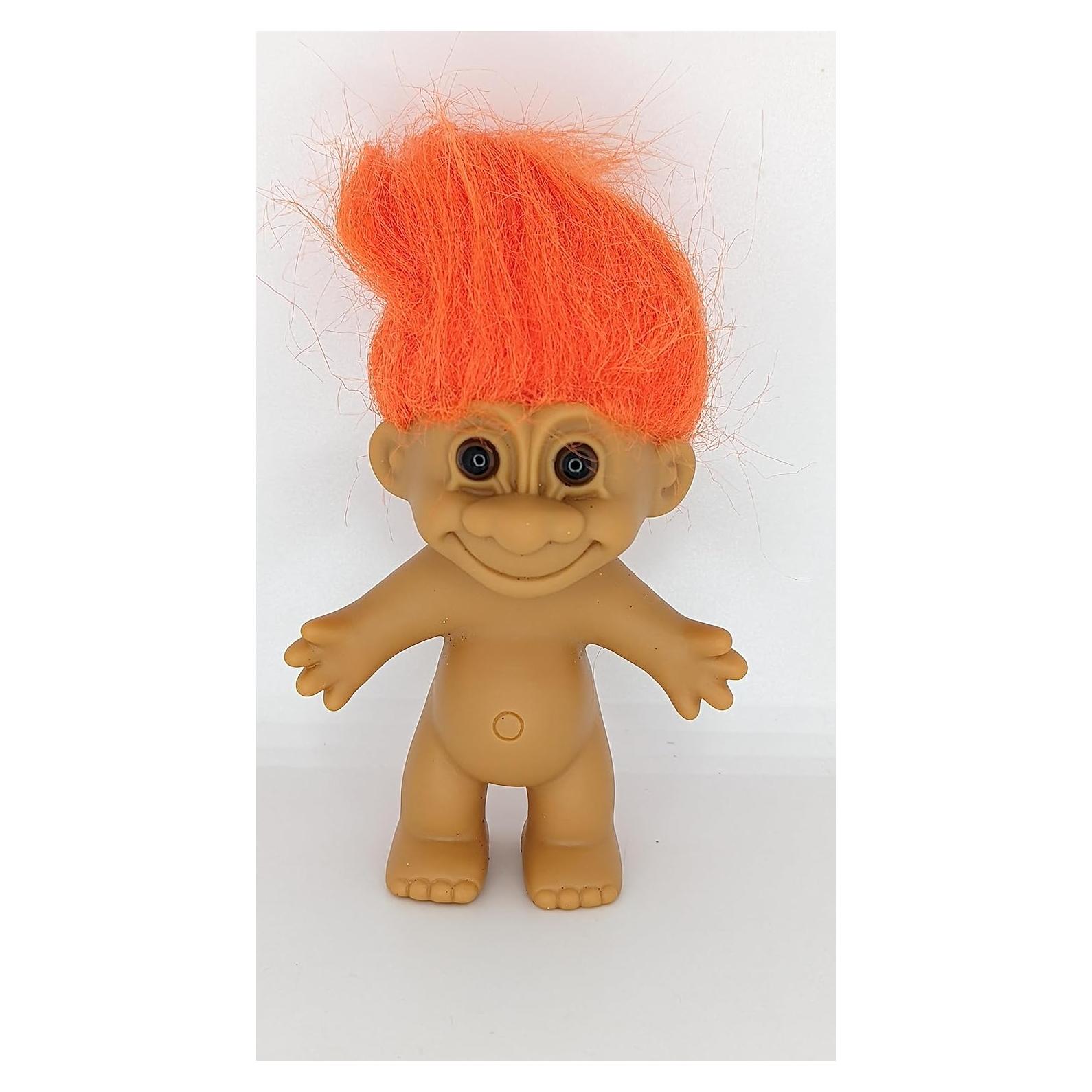 Muñeca Troll Vintage Russ Berries Cabello Naranja 12.7 cm