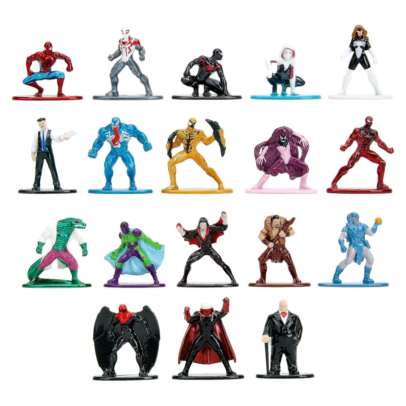 Figuras Marvel Spider-Man Jada Toys Paquete 18 Metal 4,19 cm