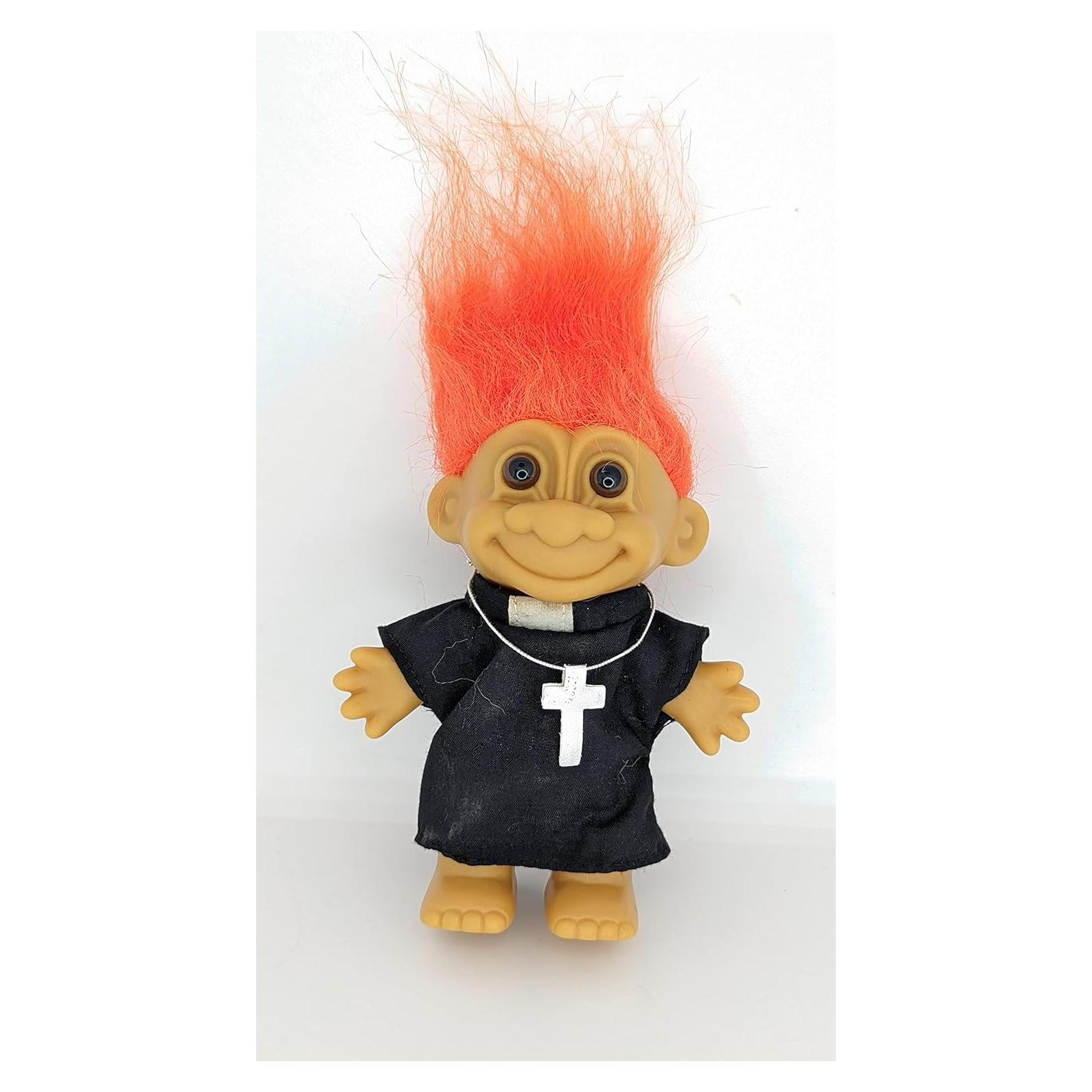 Muñeco Troll Sacerdote Exorcista Russ B 12.7 cm Vintage