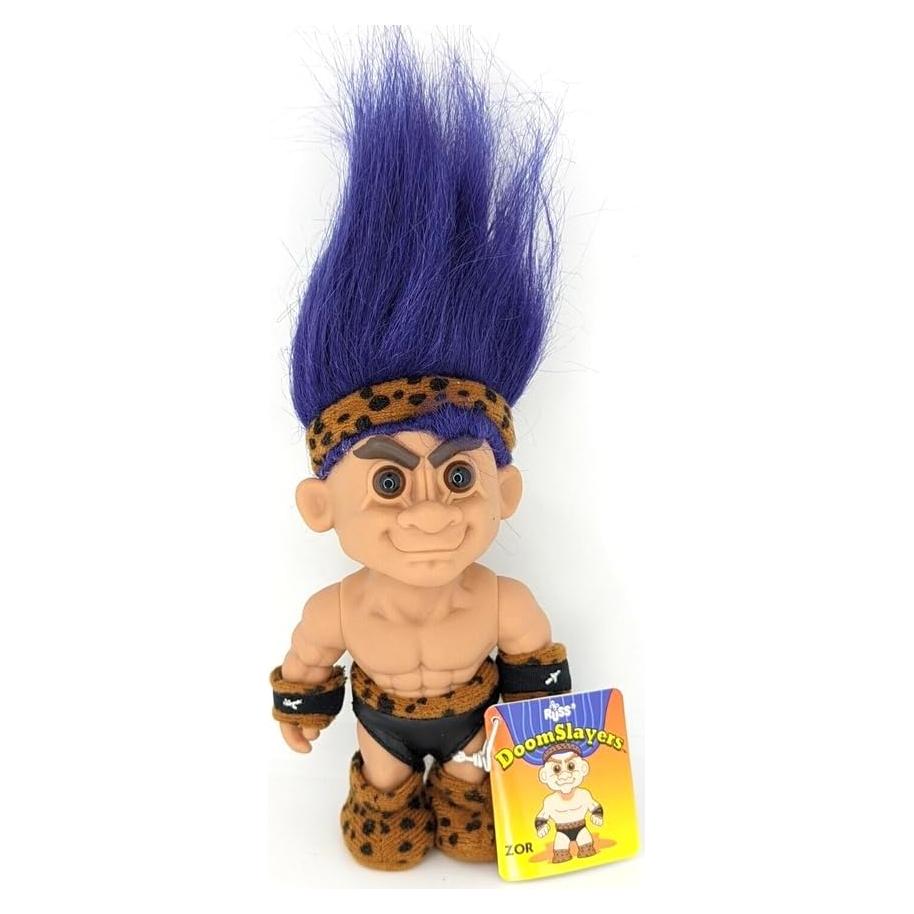 Muñeca Troll Vintage 12.7 cm Pelo Púrpura Russ Berries