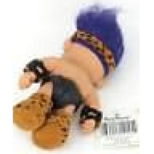 Muñeca Troll Vintage 12.7 cm Pelo Púrpura Russ Berries