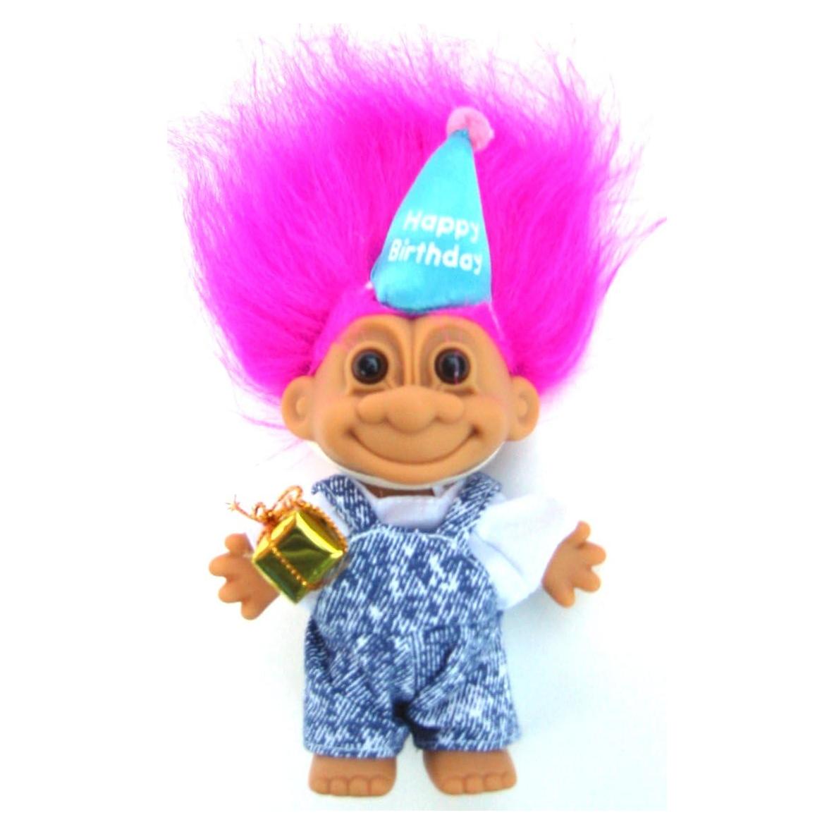 Muñeca Troll de Cumpleaños Russ 15 cm Vestido de Mezclilla