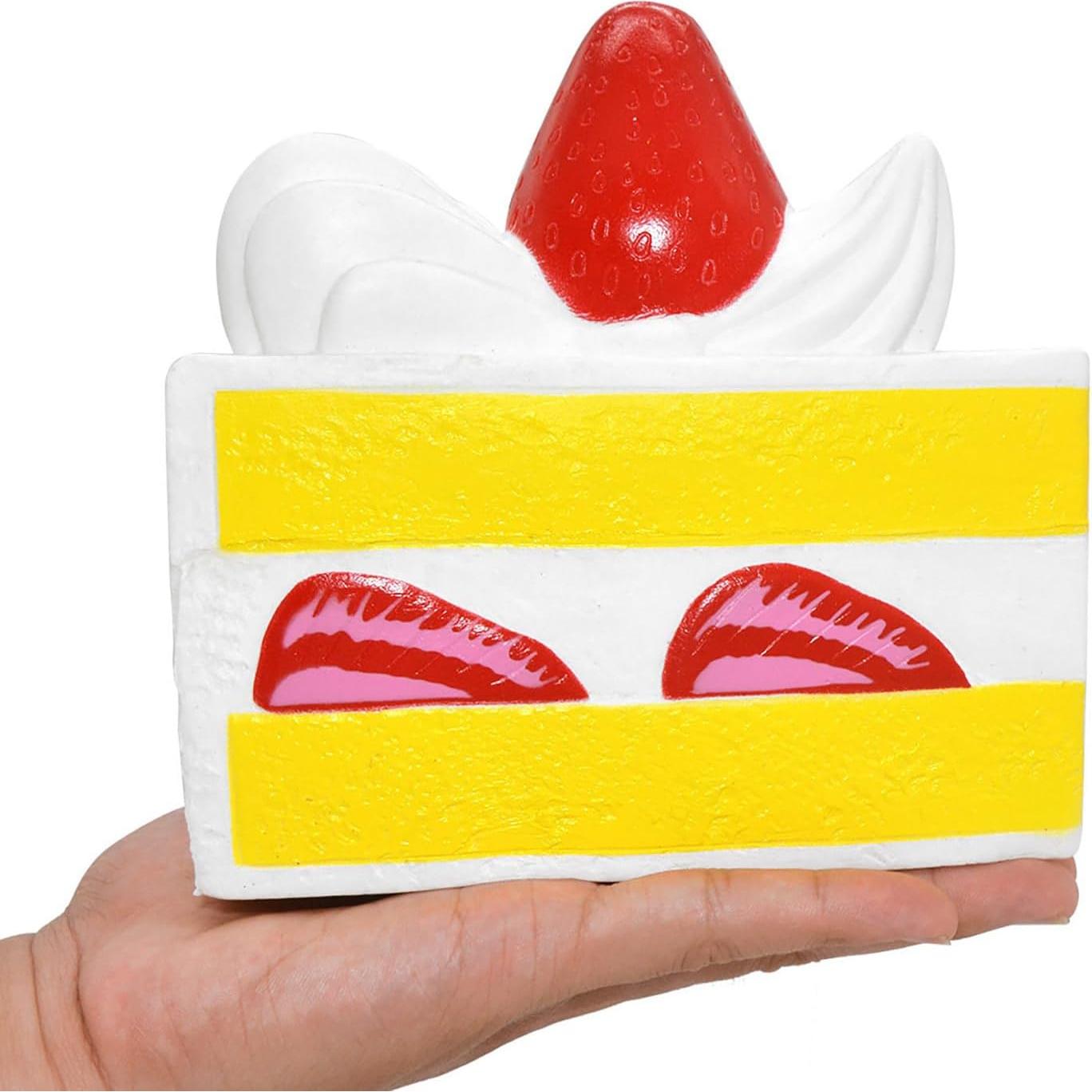 Pastel de Cumpleaños Squishy KIIBRU Blanco 15x9x14.5cm