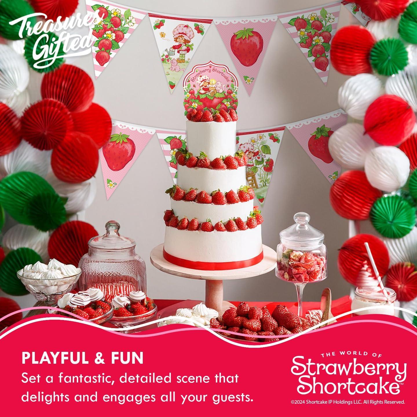 Decoraciones de Fiesta de Fresa Treasures Gifted - 1 Topper y 24 Fundas