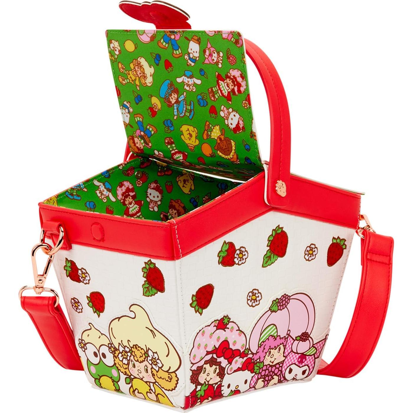 Bolso Cruzado Loungefly Sanrio x Strawberry Shortcake 15.7x17.7cm