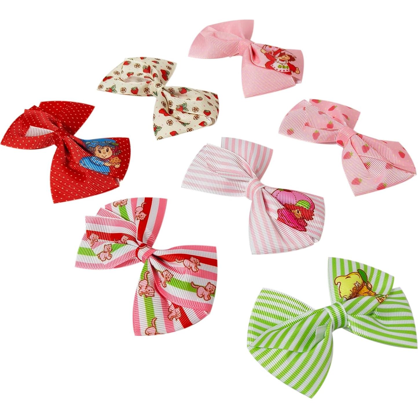 Clips de Pelo de Cocodrilo LUV HER - Pastel de Fresa - 7 Piezas - 10.16 cm - Antideslizantes