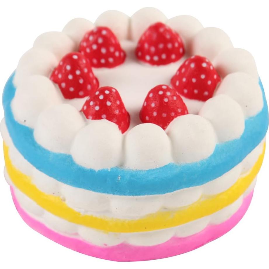 Squishies Jumbo Anboor 11 cm Pastel de Fresa Aromático