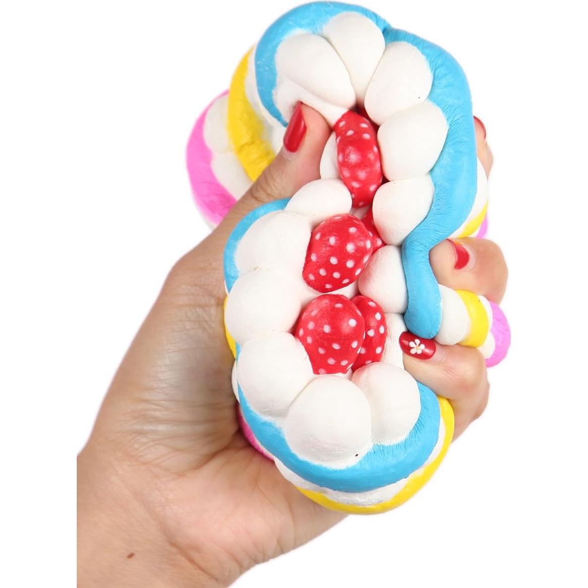 Squishies Jumbo Anboor 11 cm Pastel de Fresa Aromático