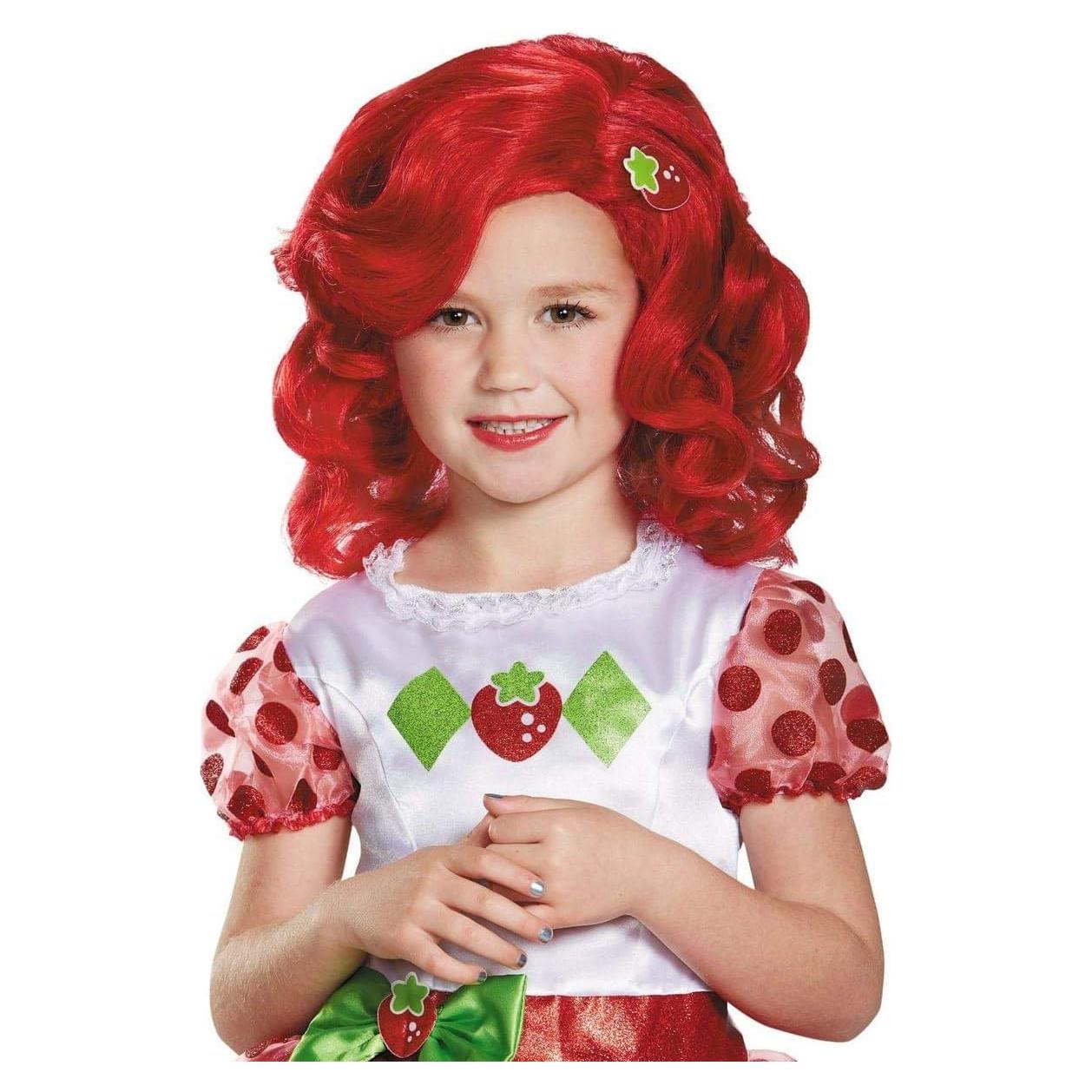 Disfraz de Peluca Deluxe Pastel de Fresa Niña 4-10 años