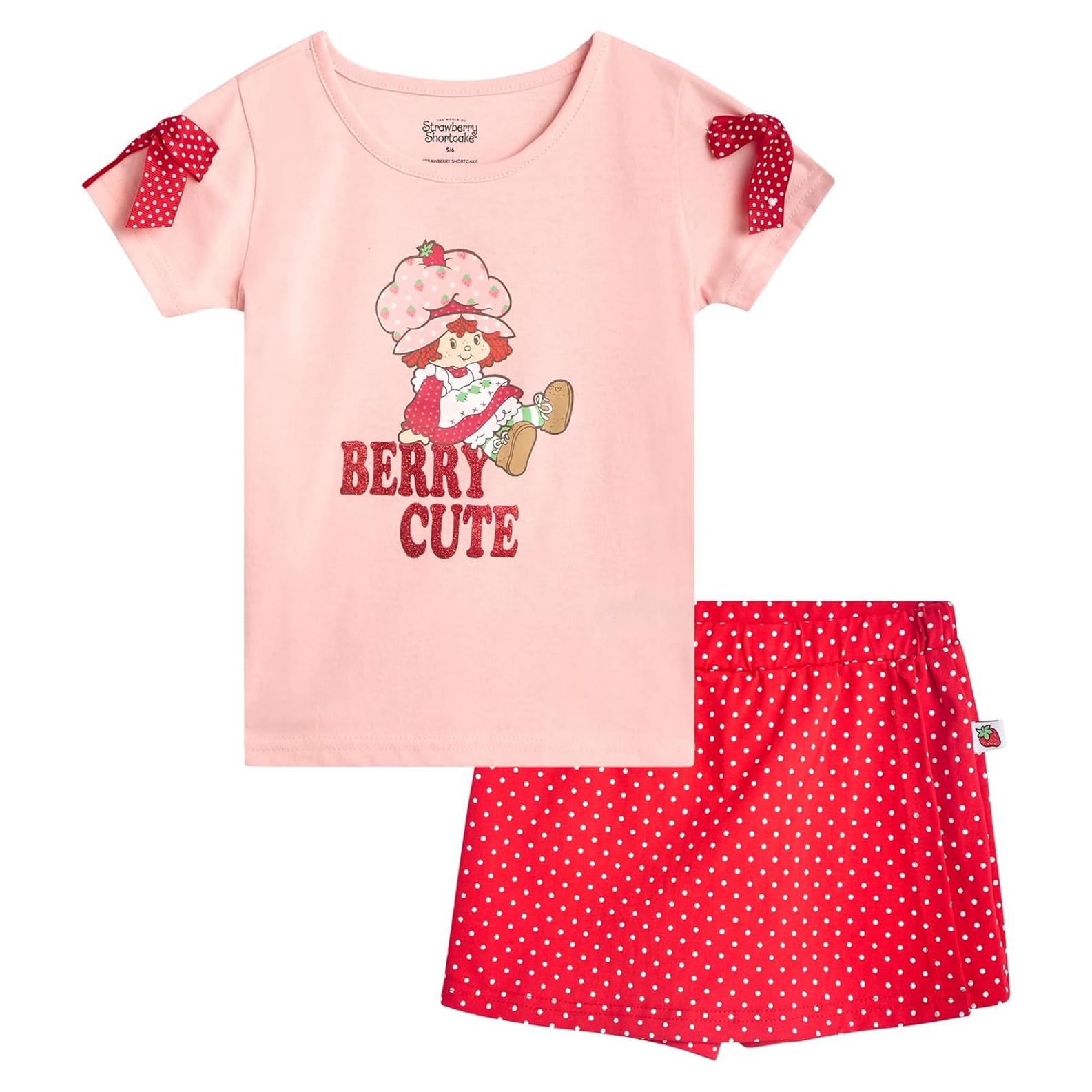 Conjunto Corto Strawberry Shortcake 2 Piezas Niñas 4 Años