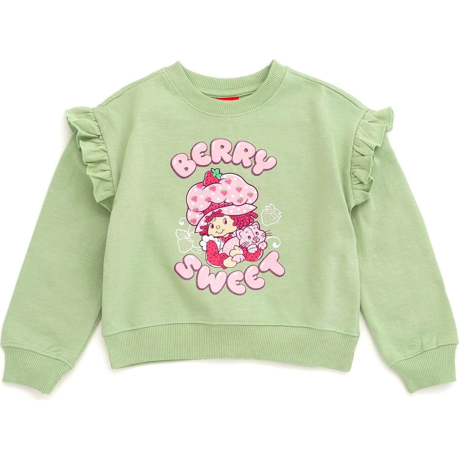 Conjunto sudadera y pantalones Strawberry Shortcake 2T-10-12 verde