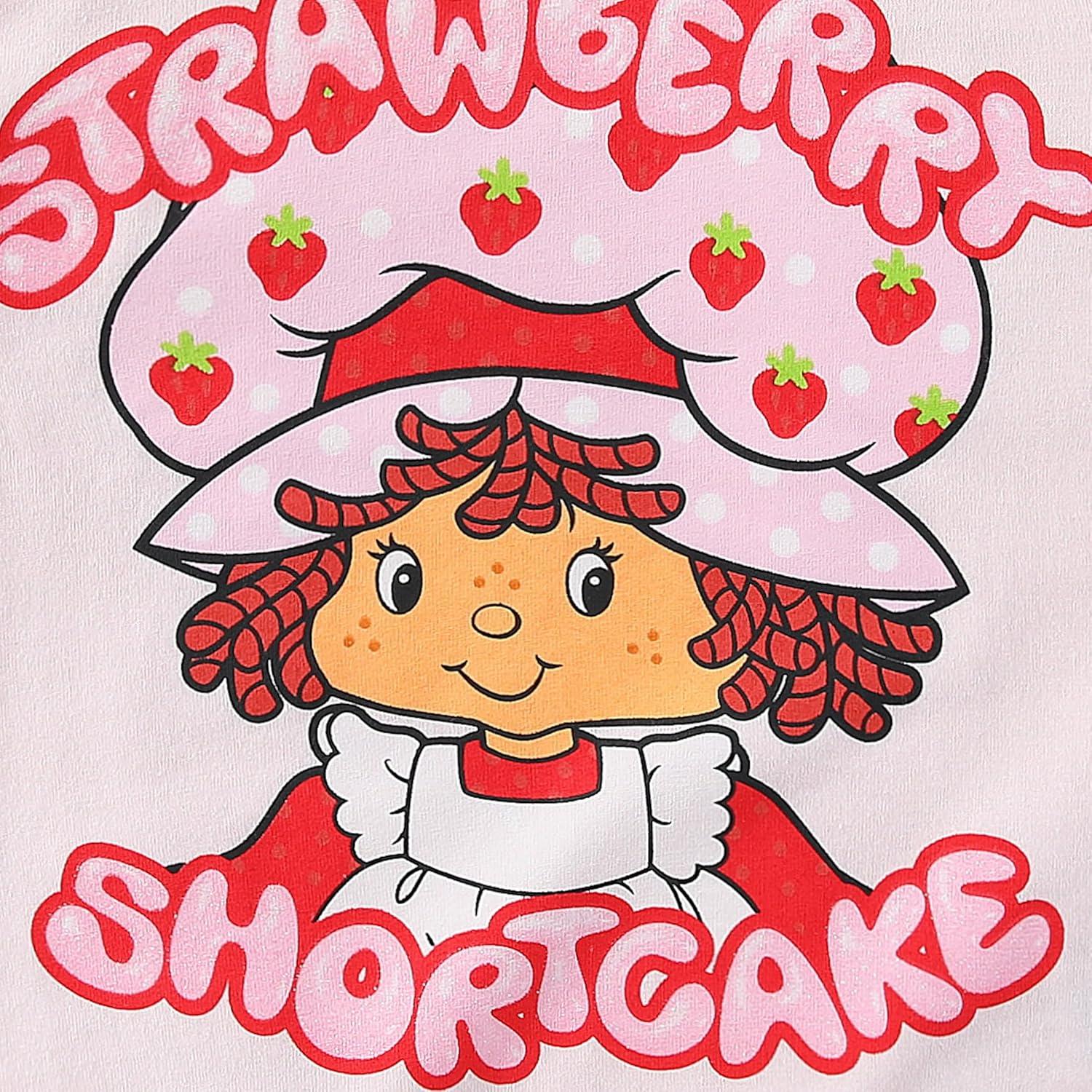 Camiseta Rosa Manga Corta Strawberry Shortcake Niñas 4-6X