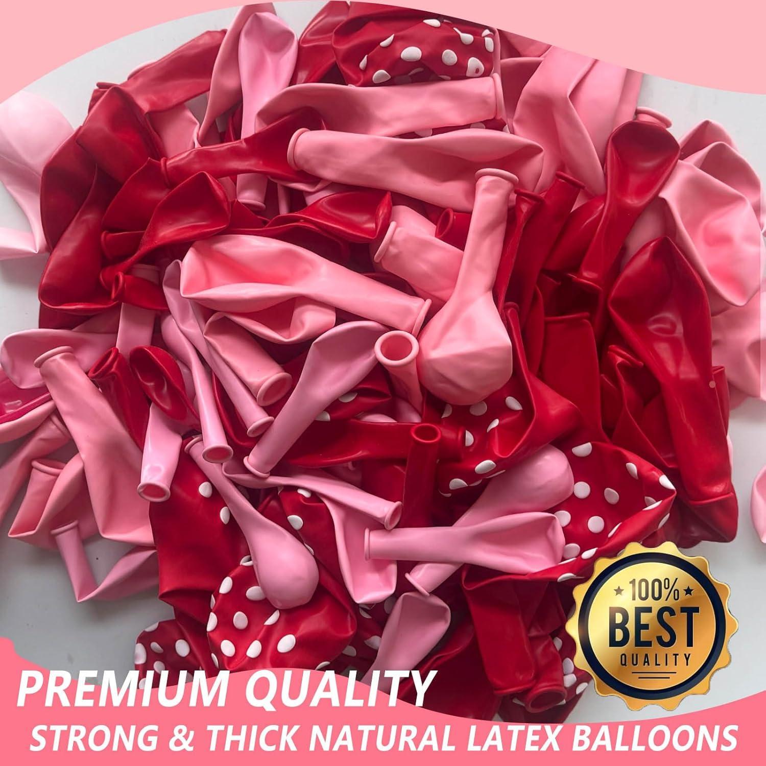 Kit de Arco de Globos Fresa 152 Piezas Baiyou Decoración Fiesta