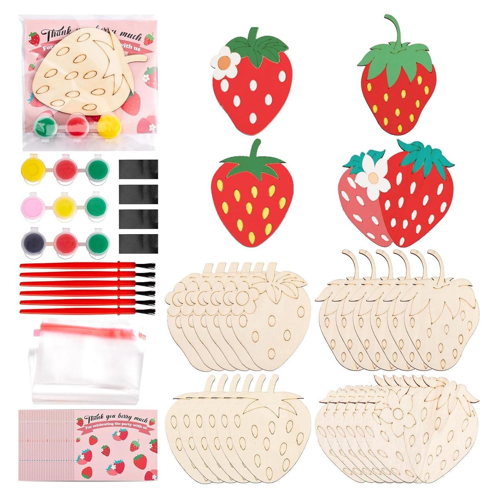 Conjunto de Decoraciones de Fiesta de Fresa Bafeil - 24 Piezas