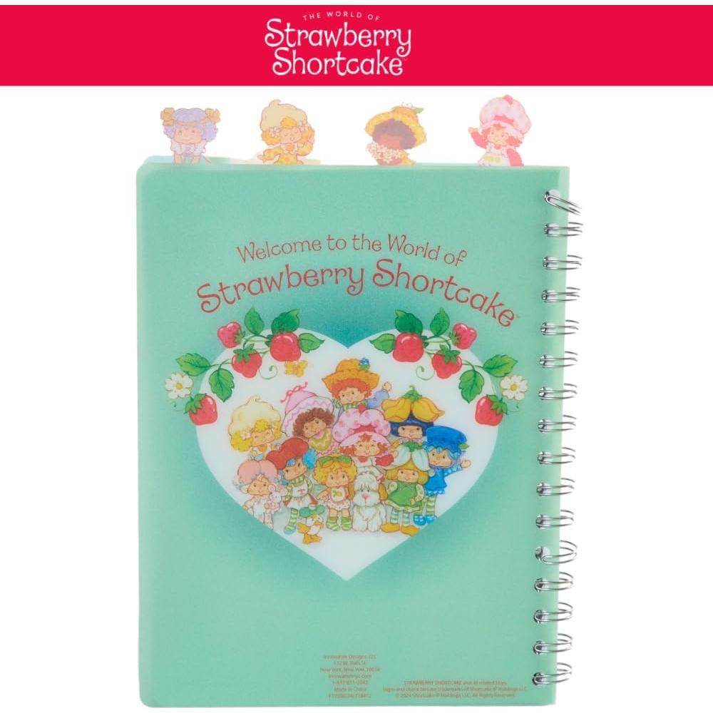 Set Cuaderno Espiral Fresa Shortcake 96 Páginas Rayadas