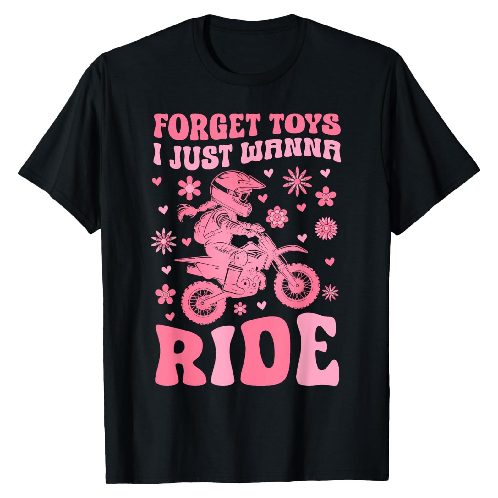 Camiseta para Niñas Motocicleta de Tierra Groovy