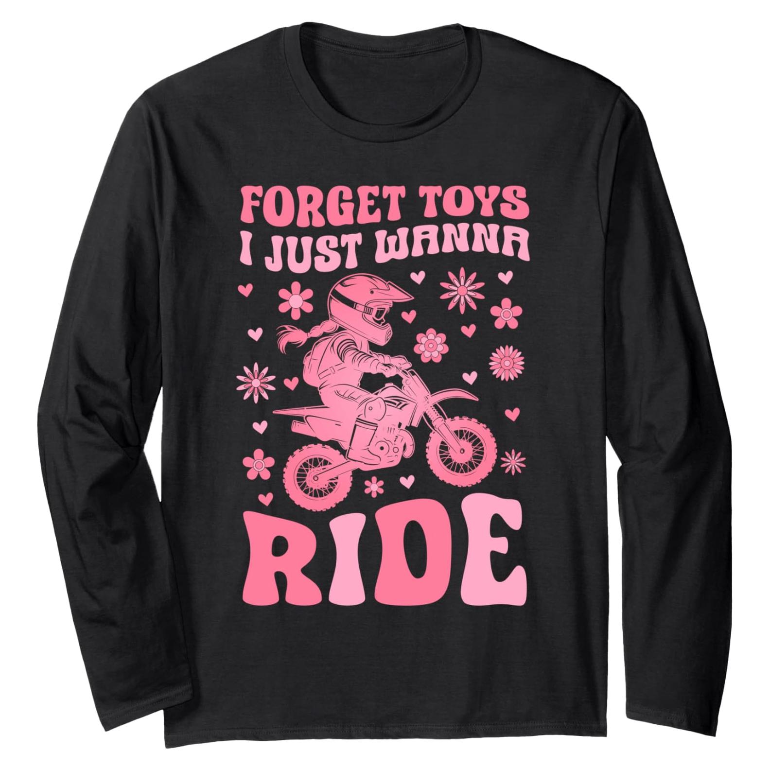 Camiseta de Manga Larga Unisex Olvida los Juguetes Moto Tierra